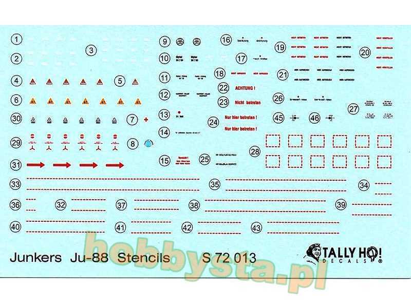 Ju 88 Stencils - image 1