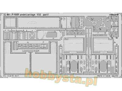 F-100F undercarriage 1/32 - image 1