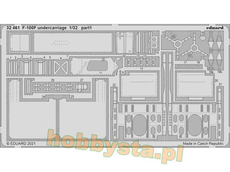 F-100F undercarriage 1/32 - image 1