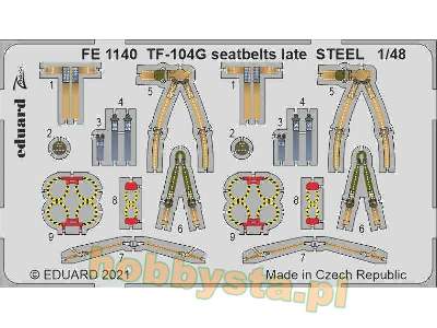 TF-104G seatbelts late STEEL 1/48 - image 1
