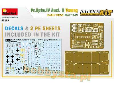 Pz.Kpfw.Iv Ausf. H Vomag. Early Prod. May 1943. Interior Kit - image 2
