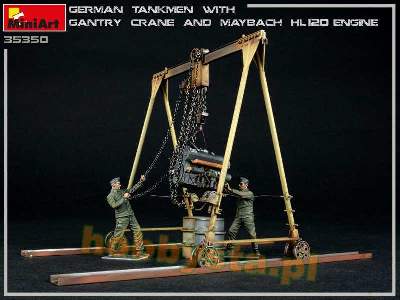 German Tankmen With Gantry Crane &#038; Maybach Hl 120 Engine - image 11