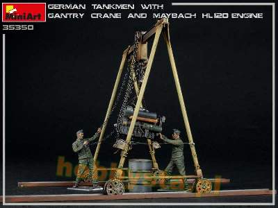 German Tankmen With Gantry Crane &#038; Maybach Hl 120 Engine - image 12