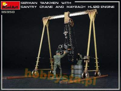 German Tankmen With Gantry Crane &#038; Maybach Hl 120 Engine - image 14
