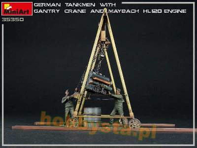 German Tankmen With Gantry Crane &#038; Maybach Hl 120 Engine - image 15