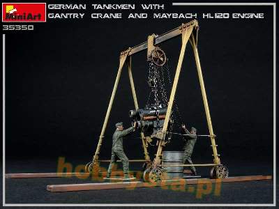 German Tankmen With Gantry Crane &#038; Maybach Hl 120 Engine - image 16