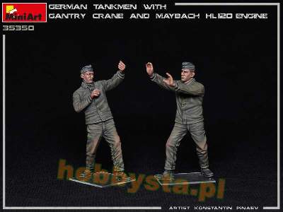 German Tankmen With Gantry Crane &#038; Maybach Hl 120 Engine - image 18