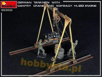 German Tankmen With Gantry Crane &#038; Maybach Hl 120 Engine - image 25