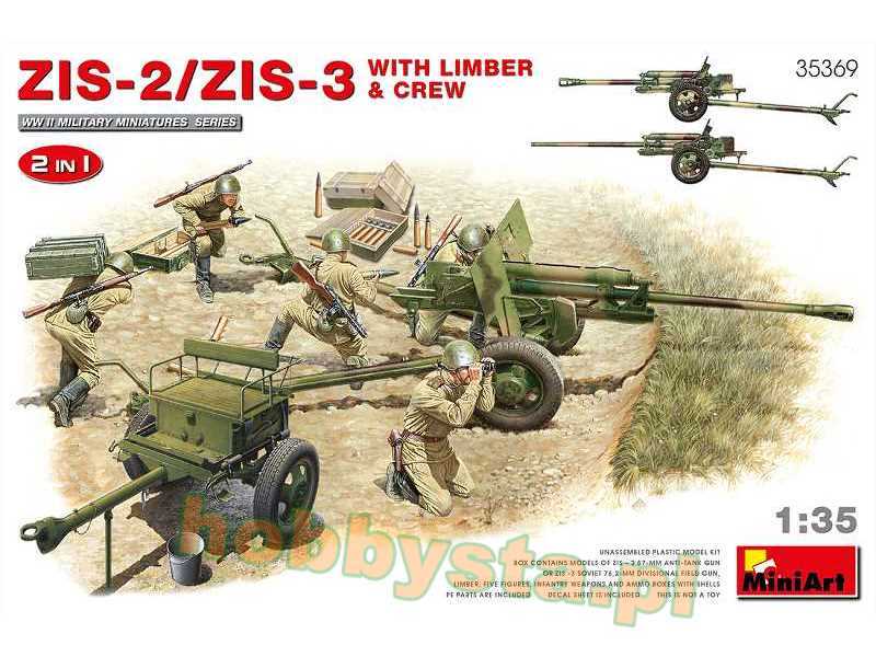 Zis-2/zis-3 With Limber & Crew. 2 In 1 - image 1 Zis-2/zis-3 With Limber & Crew. 2 In 1 - image 1