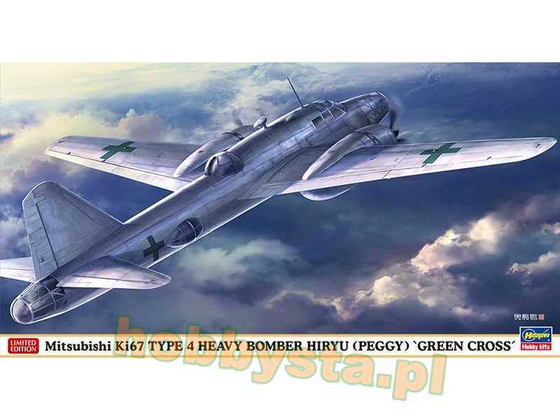 Mitsubishi Ki67 Type 4 Heavy Bomber Hiryu (Peggy) 'green Cross' - image 1