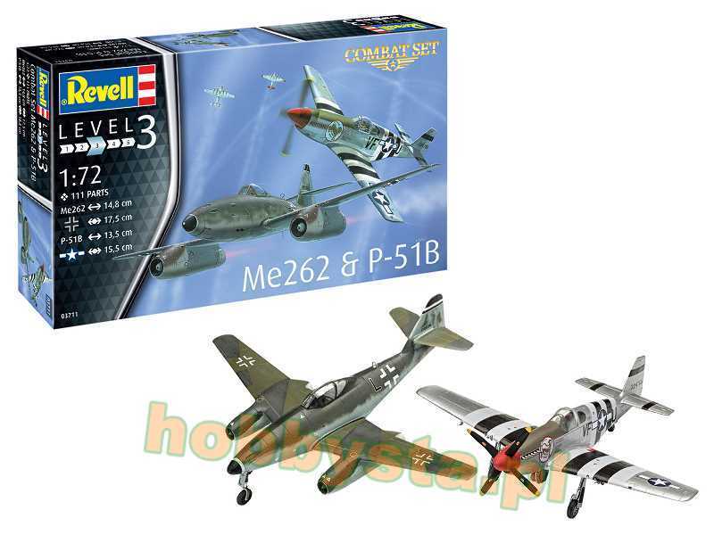 Combat Set Messerschmitt Me262 & P-51B Mustang - image 1 Combat Set Messerschmitt Me262 & P-51B Mustang - image 1
