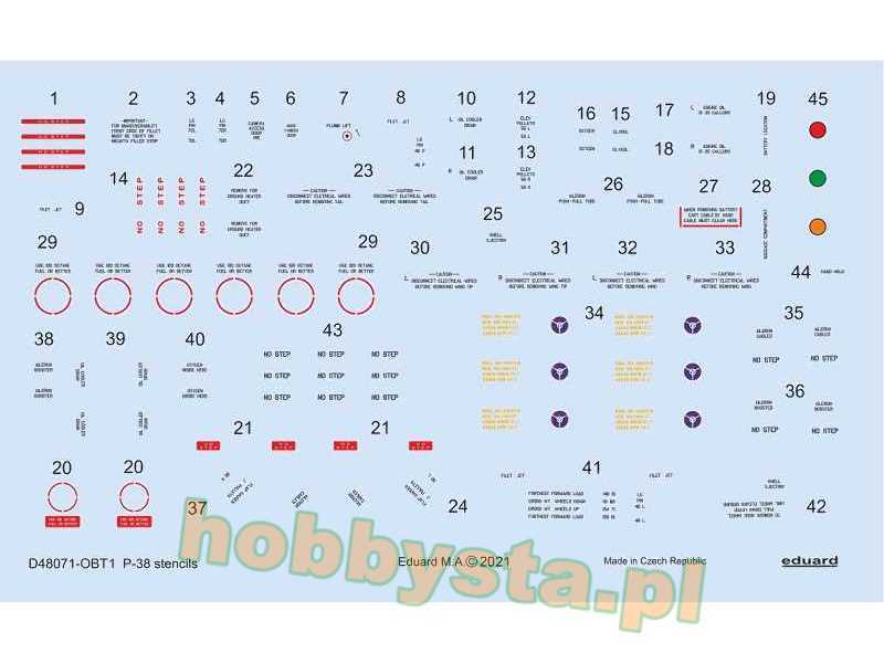 P-38 stencils 1/48 - image 1