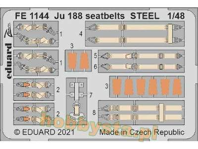 Ju 188 seatbelts STEEL 1/48 - image 1