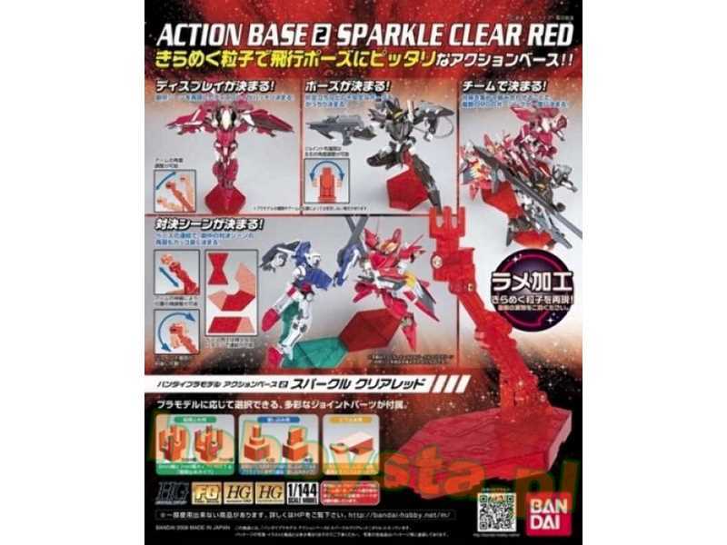 Action Base 2 Sparkle Clear Red (Gundam 80126p) - image 1