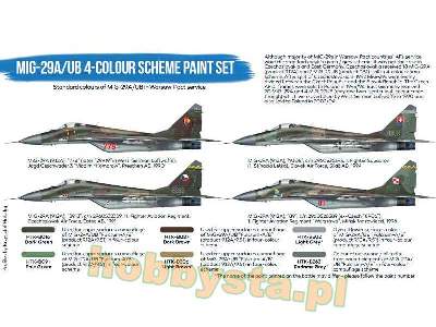 Htk-bs105 Mig-29a/Ub 4-colour Scheme Paint Set - image 2