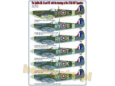 The Spitfire Mk.Ia And Vb With Drawings Of The 313th RAF Squadro - image 2