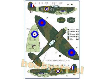 The Spitfire Mk.Ia And Vb With Drawings Of The 313th RAF Squadro - image 3