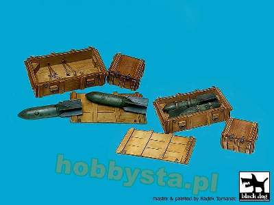WW Ii Luftwaffe Bomb Sc 50 + Crate Boxes - image 2