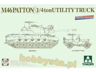 M46 Patton & 1/4 ton Utility Truck Willys Jeep - image 1