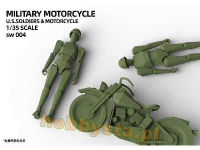 Military Motorcycle (U.S. Soldiers & Motorcycle) - image 3