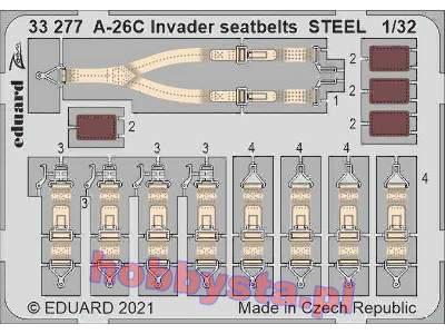 A-26C Invader seatbelts STEEL 1/32 - image 1