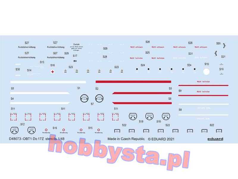 Do 17 stencils 1/48 - image 1