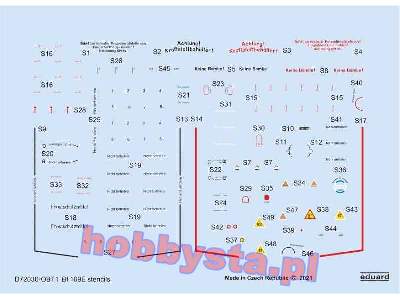 Bf 109E stencils 1/72 - image 1