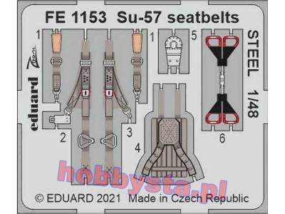 Su-57 seatbelts STEEL 1/48 - image 1