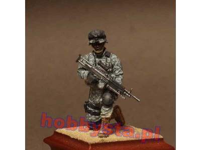 American Machine Gunner In Patrol Group - image 3