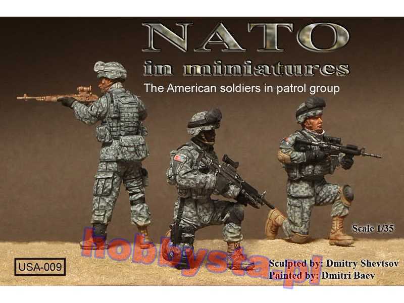 The American Soldiers In Patrol Group 3 Figures - image 1