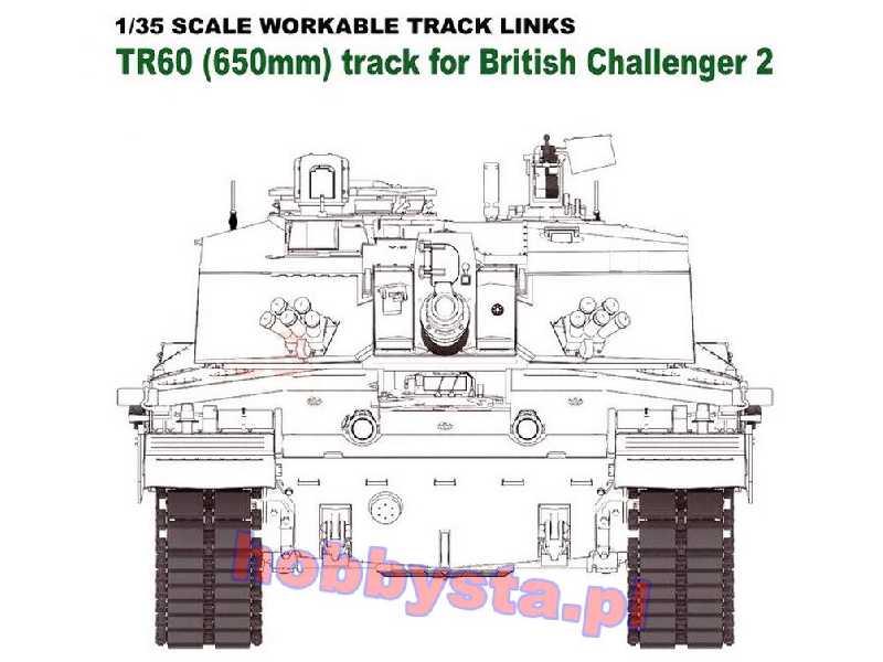 Workable track links tr60 track for british Challenger 2 - image 1