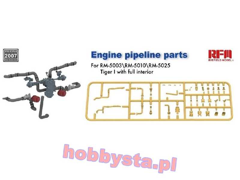 Engine pipeline parts Tiger I with full interior - image 1