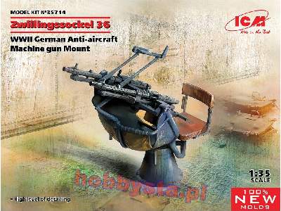 Zwillingssockel 36 WWII German Anti-aircraft Machine Gun Mount - image 1