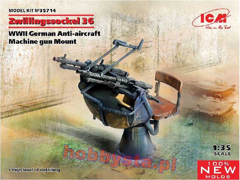 Zwillingssockel 36 WWII German Anti-aircraft Machine Gun Mount - image 1