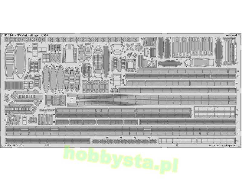 HMS York railings 1/350 - image 1