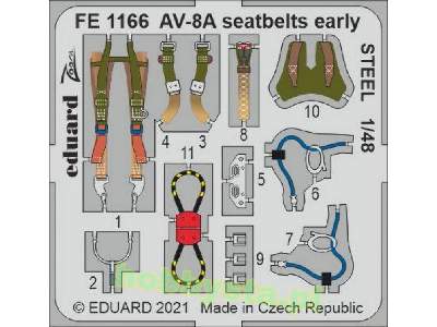 AV-8A seatbelts early STEEL 1/48 - image 1