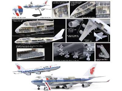 Air China 747-400P with Cutaway Views and Pre-painted - image 2