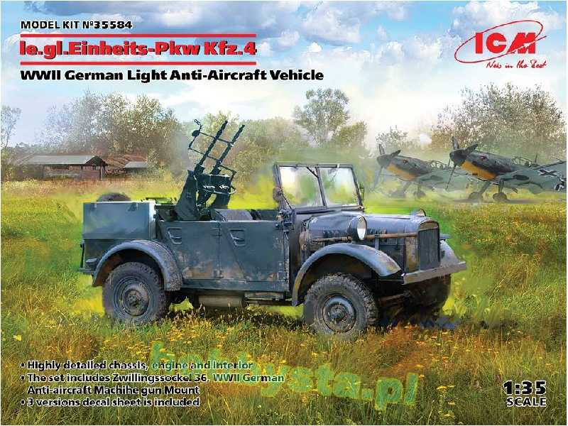 Le.Gl.Einheits-pkw Kfz.4 WWII German Light Anti-aircraft Vehicle - image 1