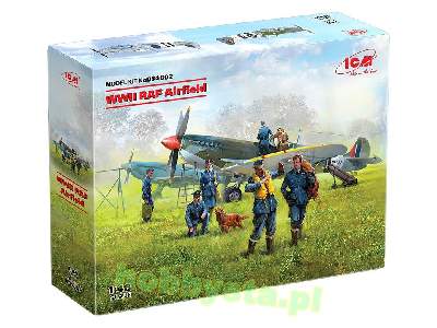 WWII Raf Airfield Spitfire Mk.IX, Mk.VII, RAF Pilots, Personnel - image 2