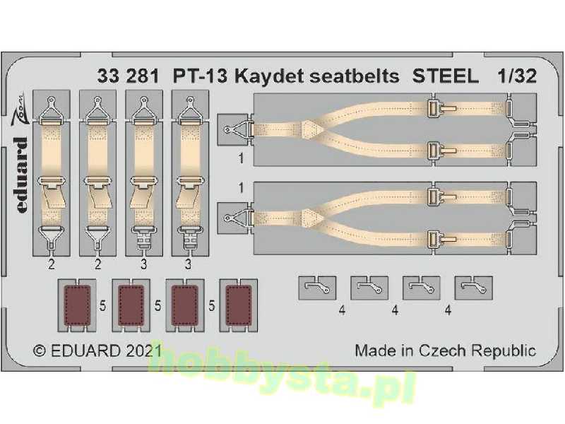 PT-13 Kaydet seatbelts STEEL 1/32 - image 1 PT-13 Kaydet seatbelts STEEL 1/32 - image 1