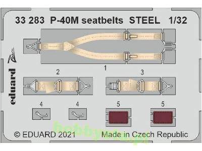 P-40M seatbelts STEEL 1/32 - image 1