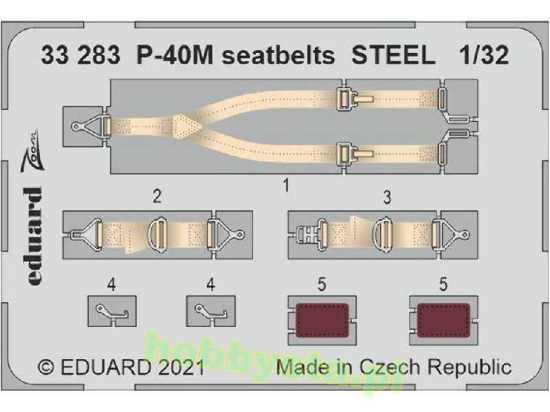 P-40M seatbelts STEEL 1/32 - image 1