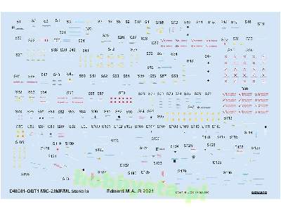 MiG-23MF/ ML stencils 1/48 - image 1