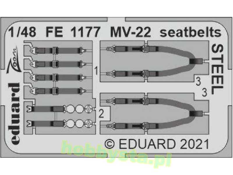 MV-22 seatbelts STEEL 1/48 - image 1