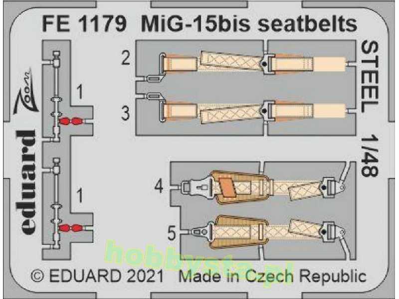 MiG-15bis seatbelts STEEL 1/48 - image 1