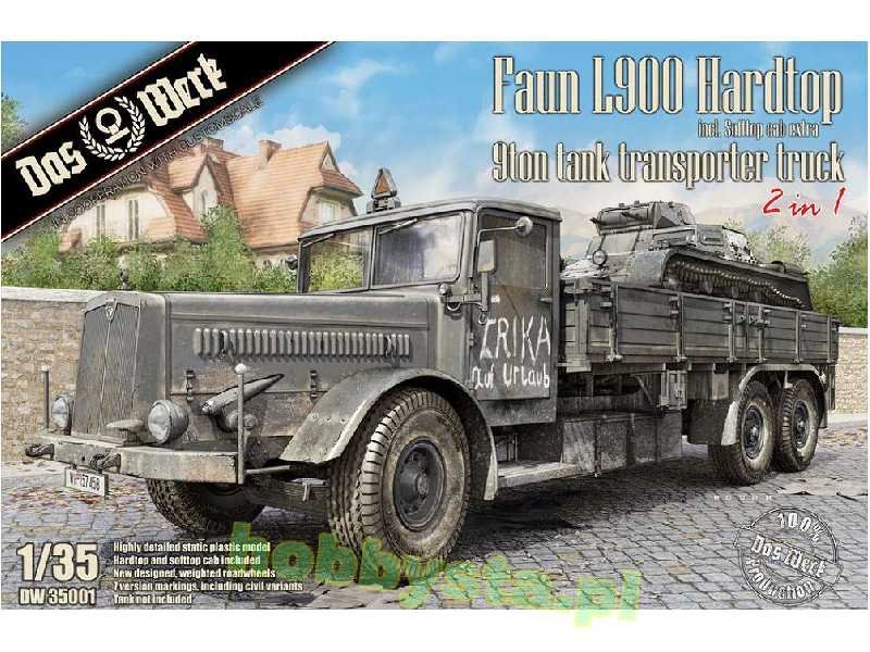 Faun L900 Hardtop Incl. Softtop Cab Extra 9 Ton Tank Transporter - image 1