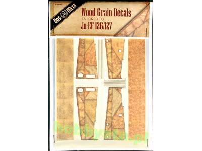 Wood Grain Decals Tailored To Ju-ef 126/127 - image 1