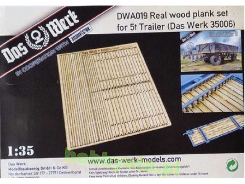 Real Wood Plank Set For 5t Trailer - image 1