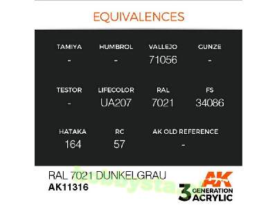 AK 11316 RAL 7021 Dunkelgrau - image 3