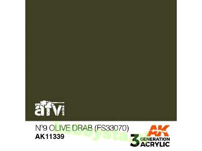 AK 11339 N&#186;9 Olive Drab (Fs33070) - image 1